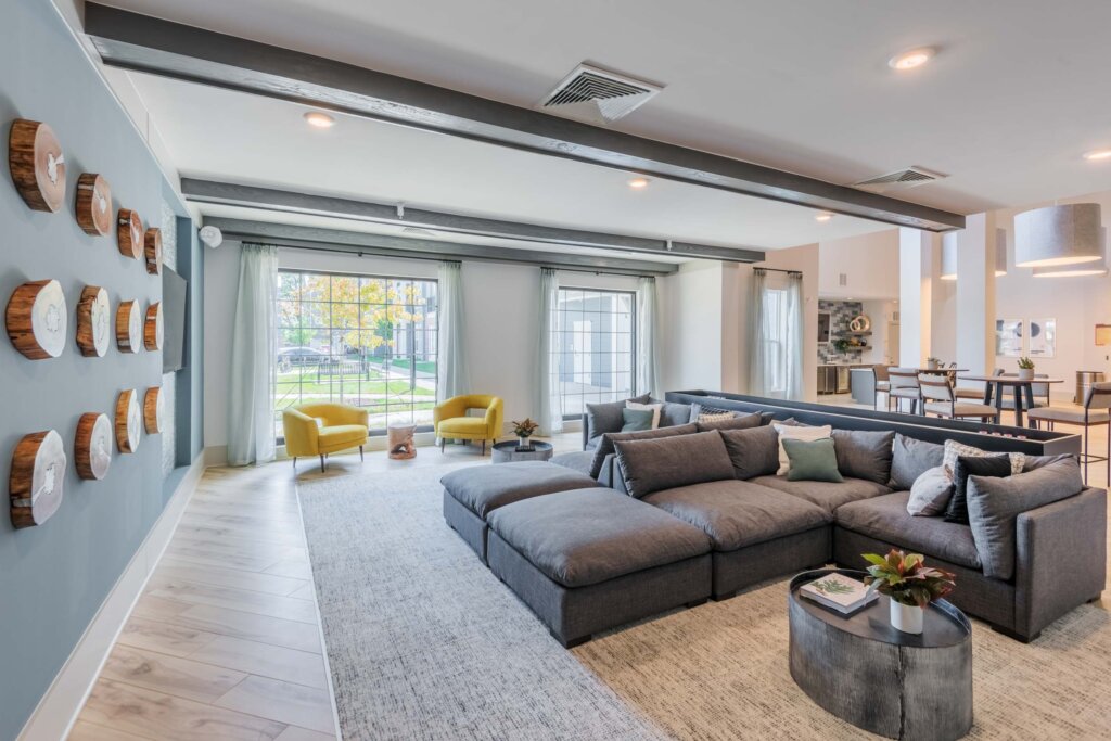 community space at pine 25 charlotte apartments